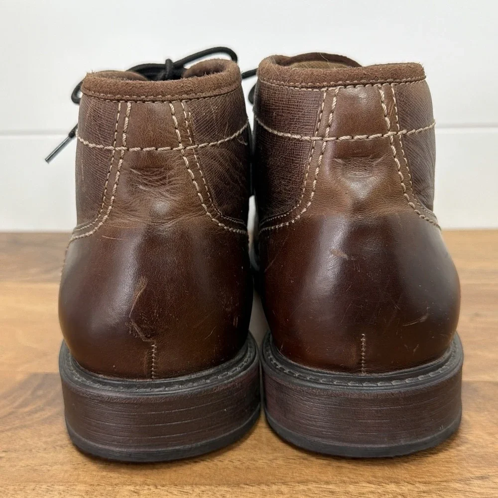 Florsheim Shoe Company Chukka Academia Boots Brown Leather Men's 12M 15174-221